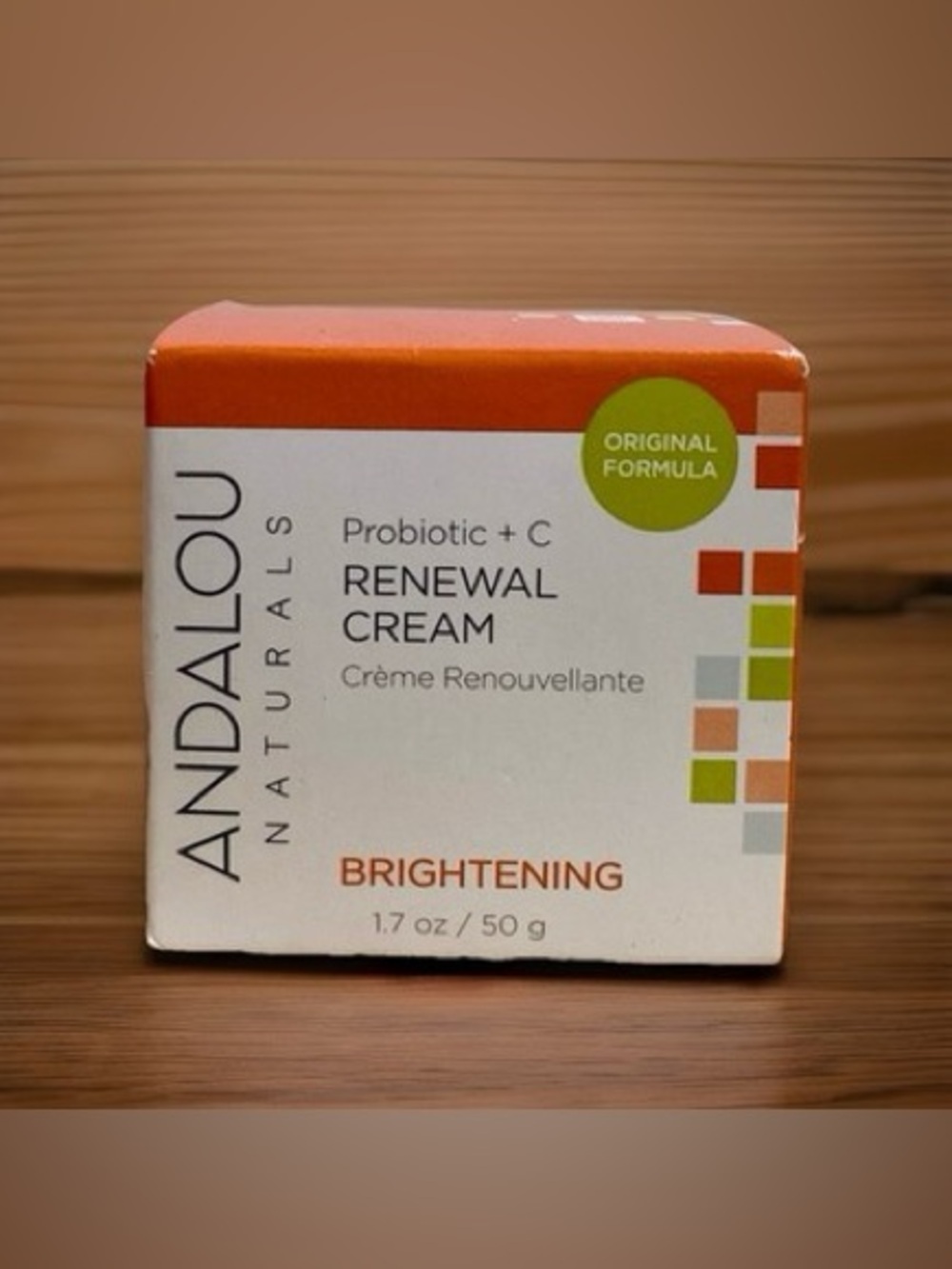 Andalou Naturals Renewal Cream Brightening Probiotic + C